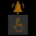 Bell Sticker 10 x 6 cm PET Glowing in the Dark Absorbs Daylight Illuminating Doorbell Button 6