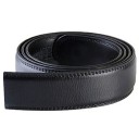 Belt Without Buckle 3.5 cm for Automatic Buckle Men's Belt Made of PU Leather Elegant Smooth Belt Adjustable Length Buckle-Free Belt 2
