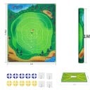 Beltéri minigolf Golfpálya pontozott zónákkal 1 x 1,25 m Ütőpálya 41 x 21 cm Zöld Otthoni és irodai edzéshez 2