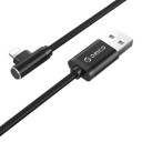 Bent USB Cable to USB-C / Micro USB / Lightning 5