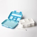 Bento box na jedlo s prihrádky a vyberateľnou vložkou Vhodný do mikrovlnnej rúry Plastový s viečkom na klipy 20,6 x 16 x 5,8 cm 2