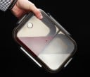 Bento box na jídlo s přepážkou na hlavní chod a přílohu Nerezová ocel a plast Průhledné víko s klipy Objem 1000 ml 23,5 x 16,5 x 7 cm 5
