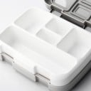 Bento box na jídlo s přihrádkami a vyjímatelnou vložkou Vhodný do mikrovlnné trouby Plastový s víkem na klipy 20,6 x 16 x 5,8 cm 6
