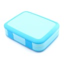 Bento box para comida con compartimentos e inserto extraíble Apto para microondas De plástico con tapa de clips 20,6 x 16 x 5,8 cm 10