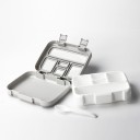 Bento food box with compartments and removable insert Suitable for microwave Plastic with clip lid 20.6 x 16 x 5.8 cm 4