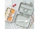 Bento food box with compartments and removable insert Suitable for microwave Plastic with clip lid 20.6 x 16 x 5.8 cm 8