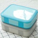Bento food box with compartments and removable insert Suitable for microwave Plastic with clip lid 20.6 x 16 x 5.8 cm 9