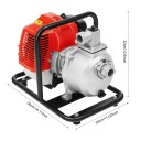 Benzínové Čerpadlo Vody 2-taktní 1,25 kW 1,7 HP 43 ccm 135 l/min Výtlak 30 m Vzduchové Chlazení Červeno-Černé Pro Zavlažování i Bazény 2