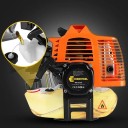 Benzinový křovinořez 3 v 1, strunová sekačka na trávu a plevel 52 cm³ 2500 W, dvoutaktní motor, oranžový, vyžínač plevele a ořezávač okrajů 4