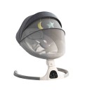 Berceau électrique pour bébé avec musique Bluetooth, moustiquaire, jouets et télécommande en plastique et textile pour nouveau-nés 2