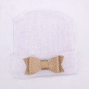 Béret blanc pour enfant avec nœud 7