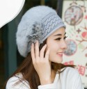 Béret de Inverno Feminino com Flores J852 8