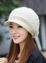 Béret en fausse fourrure pour femme J2794 8