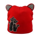Béret féminin avec oreilles de chat 6