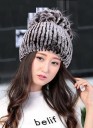 Béret féminin en fourrure de lapin J776 6