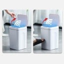 Berøringsfri affaldsspand med sensor til køkken og stue Åbning af låget ved håndbevægelse eller berøring Plast Strømforsyning via USB-kabel 4