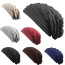 Berretto beanie da donna con taglio allungato e morbido Velluto a coste in rilievo Materiale in cotone Berretto invernale 10