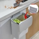 Berührungsloser Wand-Müllbehälter 9 l mit klappbarem Deckel aus Kunststoff für Küche, Bad, Haushalt, Büro 8