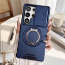 Beschermhoes met standaard voor Samsung Galaxy A05 Magnetisch en duurzaam Schuifbescherming voor de camera Ring op de achterkant Voor draadloos 5