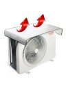 Beschermhoes voor airconditioning 100 x 50 cm Waterdichte isolerende hoes tegen regen, sneeuw en stof met bevestiging met riemen 6