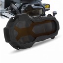 Beschermkap voor koplamp voor BMW R1200GS LC en R1250GS inclusief Adventure Reflecterende lens Versterkt polycarbonaat Zwart Bescherming tegen grind 3