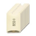 Beskyttelsesetuier til kort og dokumenter mod RFID-scanning Metaletuier med udskæring til nemt at trække kortet ud Til rejser 6,2 x 10