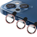 Beskyttelsesglas til bagkameraet til iPhone 11 Pro / 12 Pro, ramme med rhinsten 3