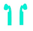 Beskyttelsesklistermærke til Apple Airpods hovedtelefoner 1 par 13