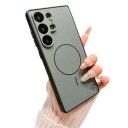 Beskyttende magnetisk cover til Samsung Galaxy A26 5G Holdbart Trådløs opladning Magnetisk ringmærke Ramme omkring objektiverne Knappernes 7