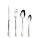Bestekset met gouden ornament 24-delig 2