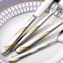 Bestekset met gouden ornament 24-delig 6