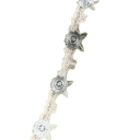 Bestickte Spitzenborte mit Blumen 91 cm Dekorative Blumen-Spitze Polyester Spitzenband zum Nähen von Hochzeitsdekorationen und zur Verschönerung 1