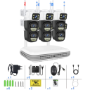 Beveiligingscamera systeem WiFi PTZ 8-kanaals NVR 6 camera's draadloze verbinding persoonsdetectie voor huis en terrein monitoring 1