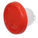 Beverino in plastica per polli e pollame 4L con valvola di scarico Beverino sospeso e da terra per polli Beverino resistente per acqua Contenitore 4