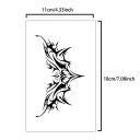 Bezauberndes wasserfestes Tattoo Dorn 18 x 11 cm Stilvolles Tattoo für Mädchen Haltbares Tattoo für 15 Tage Temporäres Tattoo für Bauch, Brust, Rücken und Taille 3