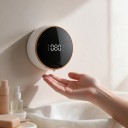 Bezdotykelig automatisk sæbedispenser 300 ml med dimensioner 130 x 130 x 62 mm med sensor og digital skærm i rundt design 3