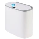 Bezdotyktrashcan IPX5 vattentålig 13 l vit slim design sopkorg för badrum kök kontor hem 1