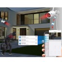 Bezdrátová IP kamera 3MP s objektivem 3,6 mm, WiFi 2,4 GHz, kovové tělo IP66, noční vidění, detekce pohybu a osob, bílá, venkovní kamera 9