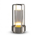 Bezdrátová LED stolní lampa Dotyková 17,5 x 9 cm 3 barvy světla Baterie Dobíjení USB-C Noční světlo Do bytu i na terasu 4
