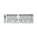 Bezdrátová mechanická klávesnice rozdělena na 2 části RGB podsvícení přizpůsobitelná bez kláves rozměry 37 x 11,7 cm 1