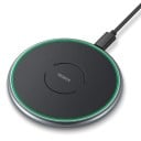Bezdrátová nabíjecí podložka na telefon Kulatý tvar Tělo ze slitiny hliníku Maximální výkon 10 W Konektor USB-C Kabel součástí balení 4