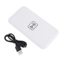 Bezdrátová nabíjecí podložka pro telefony s bezdrátovým nabíjením Tenké ploché provedení Výstup 5 V 1 A Vstup Micro USB Kabel v balení 1