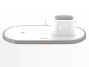 Bezdrátová nabíjecí stanice 3v1 pro telefon a hodinky Apple Watch i sluchátka AirPods Celkový výkon 10 W Konektor USB-C Plast ABS a PC 1