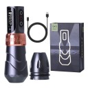 Bezdrátové tetovací pero 8120177 v dvoubarevném provedení s kontrastním kroužkem coreless motor zdvih 3,5 a 4,0 mm hliník 2
