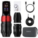 Bezdrátové tetovací pero XNET Titan Max s jednou baterií coreless motor zdvih 4,0 mm 2400 mAh hliník pro tetování a make-up 1