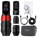 Bezdrátové tetovací pero XNET Titan Max se dvěma bateriemi coreless motor zdvih 4,0 mm 2400 mAh hliníkové tělo pro tetování 1