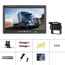 Bezdrátový couvací set 7" IPS monitor s couvací kamerou, noční vidění, vodotěsný, plast a kov, 12V-36V, černý pro nákladní auta a karavany 2