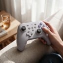 Bezdrátový herní ovladač s Hallovými joysticky a spouštěči 2,4 GHz adaptérem a zadními páčkami pro Windows Switch Android i iOS 7