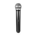 Bezdrátový ruční mikrofon na karaoke Dynamický kardioidní Rozsah 40 Hz až 18 kHz Jack 6,35 mm a redukce 3,5 mm Na baterie 2x AA Černý 1
