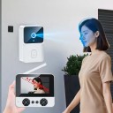 Bezdrátový videozvonek s kamerou a 4,3" IPS displejem, 720P HD, obousměrný interkom 2,4G, noční vidění, TF až 256 GB, pro byt i dům 5